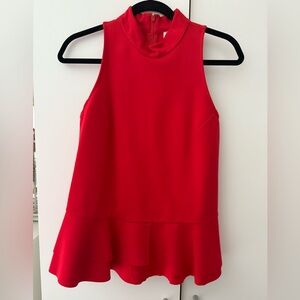 Anthropologie Red Blouse